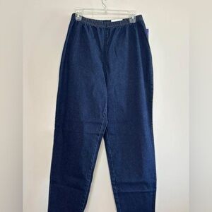 Catherines Pull On Jeans Dark Wash NWT 1X